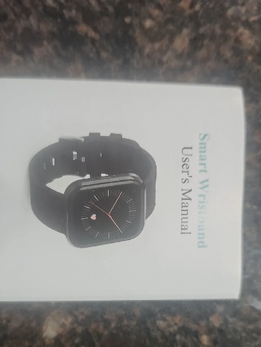 Black Smart Bracelet Fitness Watch with Heart Rate & Notifications